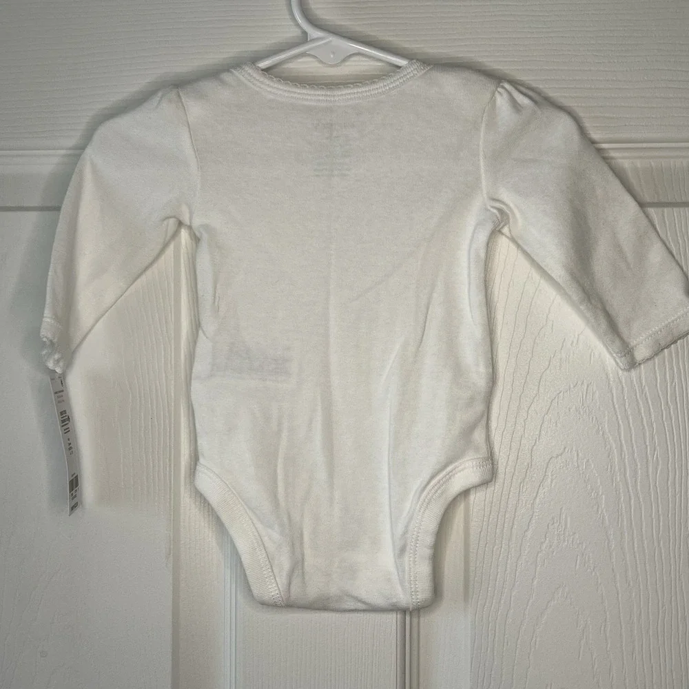 Carter's Bodysuit Baby NB White NEW Christmas Tree Merry and Bright 1N992310